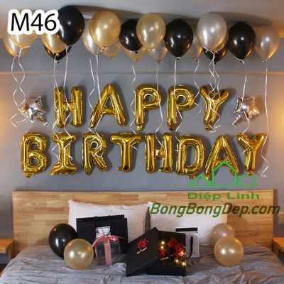 Sét bóng trang trí sinh nhật mẫu hot M46
