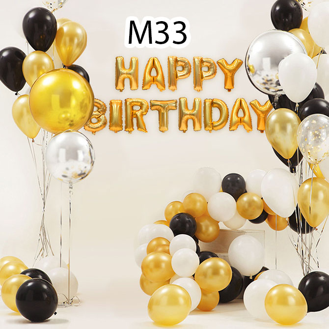 Sét bóng trang trí sinh nhật mẫu hot M33