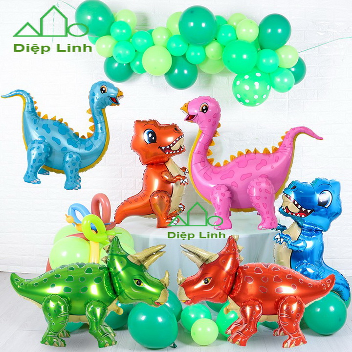 Bóng kiếng khủng long 4D trang trí đồ chơi cho bé