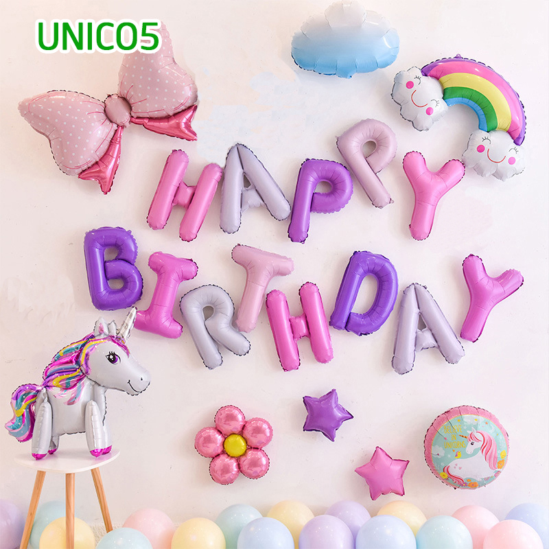 Set bóng trang trí sinh nhật ngựa Pony UNICO5