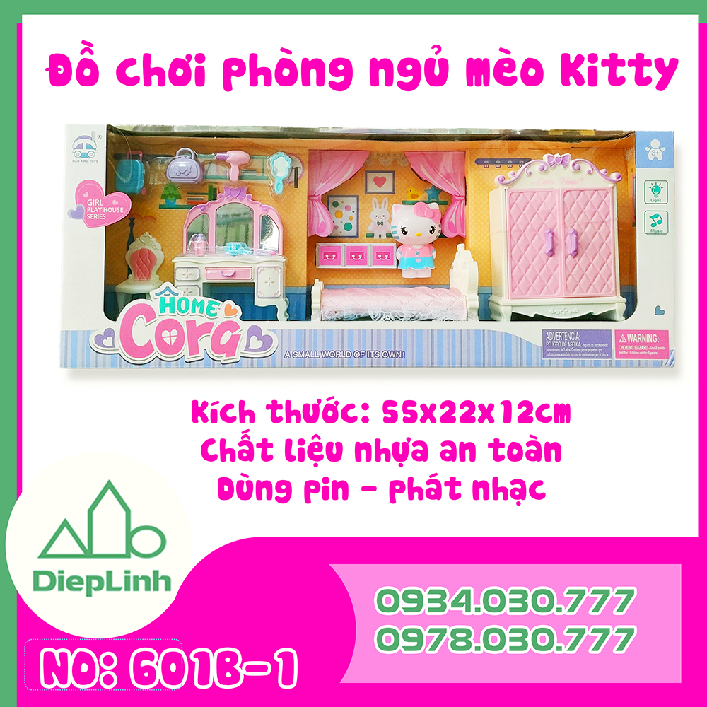 Đồ Chơi Phòng Ngủ Hello Kitty Màu Hồng