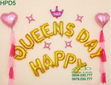 Sét bóng trang trí sinh nhật Happy Womens Day HPD5
