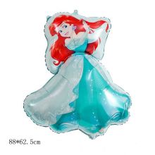 Bong bóng kiếng tráng nhôm trang trí công chúa Ariel xanh