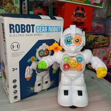 Đồ chơi robot bánh răng cao cấp có đèn nhạc di chuyển cảm ứng né vật cản tự cân bằng quà tặng sinh nhật bé