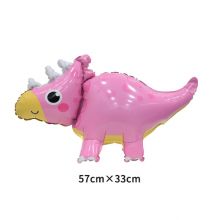 Bóng kiếng khủng long sừng hồng trang trí đồ chơi cho bé