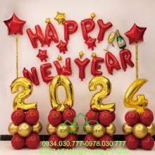 Sét Bóng Trang Trí Năm Mới Happy New Year Chúc Mừng Năm Mới YEAR3