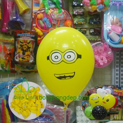 10 Bong Bóng In Hình Minion Vàng