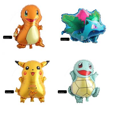 Bong bóng kiếng tráng nhôm trang trí hình Pokemon