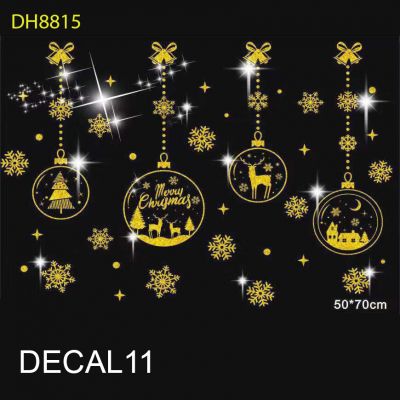 Tấm Decal Trong Dán Tường Kính Trang Trí Chủ Đề Noel Giáng Sinh Merry Christmas 11