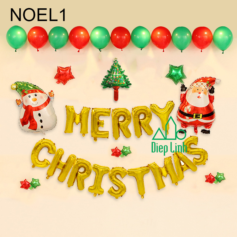 Sét Phụ Kiện Trang Trí Chủ Đề Noel1