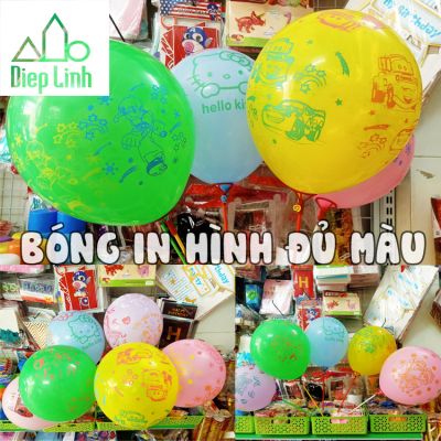 50 bóng cao su in hình hoạt hình