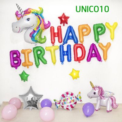 Set bóng trang trí sinh nhật ngựa Pony UNICO10