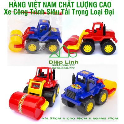 Đồ chơi xe công trình cho bé xe lu LT665-8