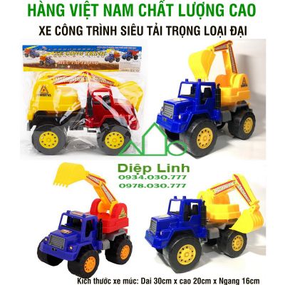 Đồ chơi xe công trình cho bé xe múc LT665-4