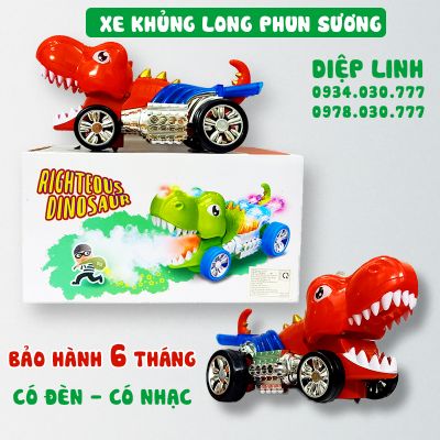 Đồ chơi khủng long phun sương - khủng long phun lửa phát nhạc dùng pin bảo hành 6 tháng