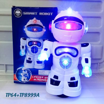 Robot dùng pin có đen nhạc di chuyển