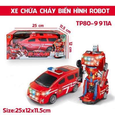 Xe đồ chơi chữa cháy robot biến hình