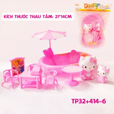 Bồn tắm bể bơi thau tắm hình mèo Kitty