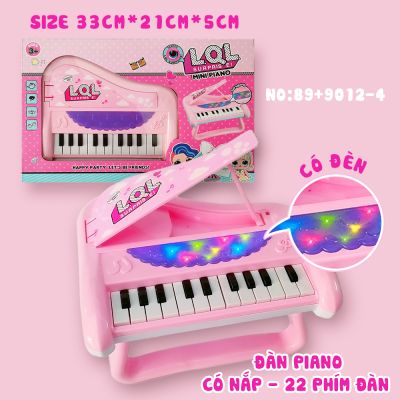 Đàn organ Piano có nắp 22 phím đàn có đèn