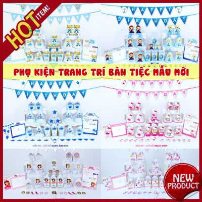 Set Mega Trang Trí Sinh Nhật Mini Để Bàn Nhiều Chủ Đề