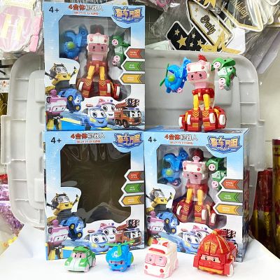 Đồ chơi xe robocar poli robot biến hình 4 in 1