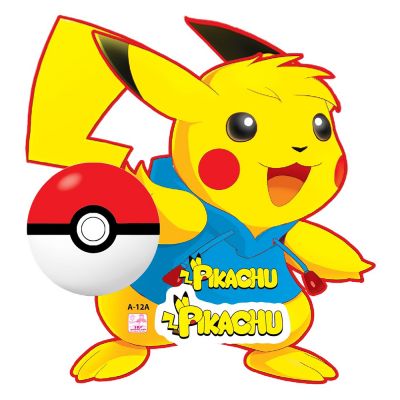 Lồng Đèn Trung Thu 4D Dùng Pin Có Đèn Có Nhạc Thiếu Nhi Pokemon Pikachu 2 Mặt