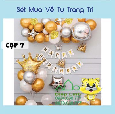 Set bóng trang trí sinh nhật tuổi Dần cọp COP7