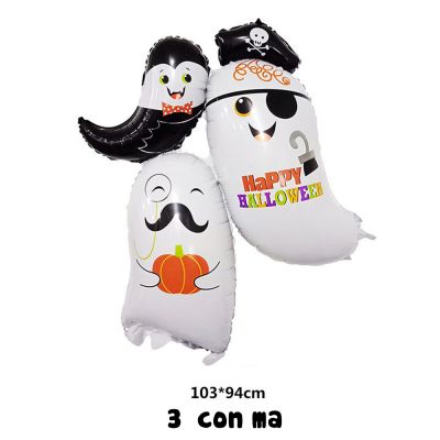 Bong bóng trang trí lễ hội Halloween hình 3 Con Ma