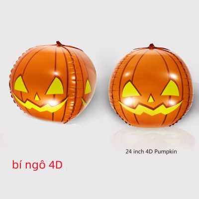 Bong bóng trang trí lễ hội Halloween hình Bí Ngô 4D