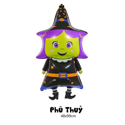 Bong bóng trang trí lễ hội Halloween hình Phù Thuỷ