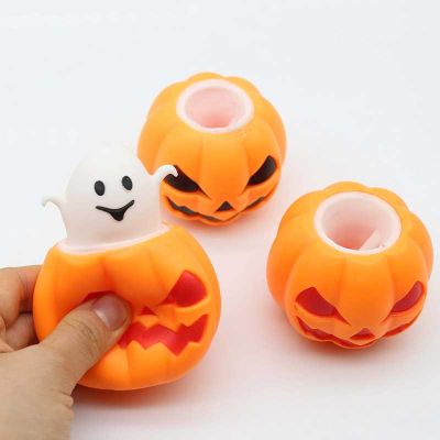 Đồ Chơi Bóp Mềm Squishy Hình Ma Quỷ Bí Ngô Halloween