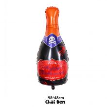 Bong bóng trang trí lễ hội Halloween hình Chai Đen