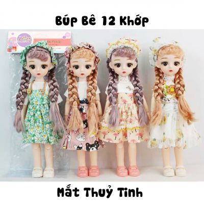 Búp bê 12 khớp mắt thủy tinh