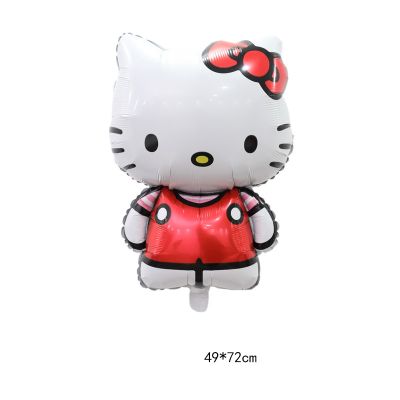 Bong bóng kiếng hello kitty đứng đỏ