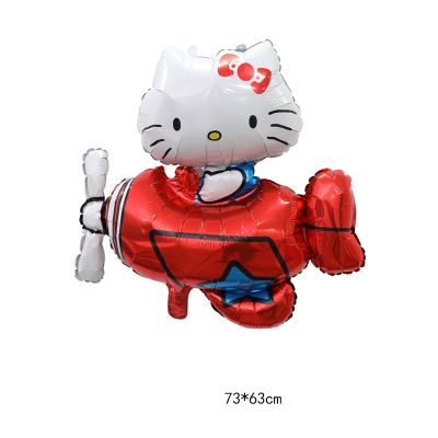 Bong bóng kiếng hello kitty máy bay