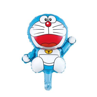 Bong bóng kiếng tráng nhôm trang trí doraemon mini