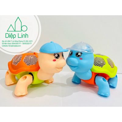 Đồ chơi rùa bò có đèn có nhạc di chuyển bằng pin đáng yêu cho bé