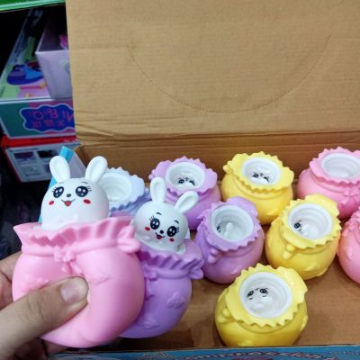 Đồ Chơi Bóp Mềm Squishy Hình Thỏ Bình