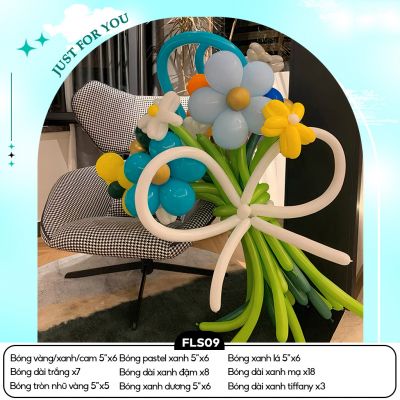 Set Bong Bóng Dài Tạo Hình Bó Hoa Tự Làm DIY - Hoa Bóng Bay Trang Trí Sự Kiện - Đạo Cụ Chụp Ảnh Tiệc Sinh Nhật DIY9