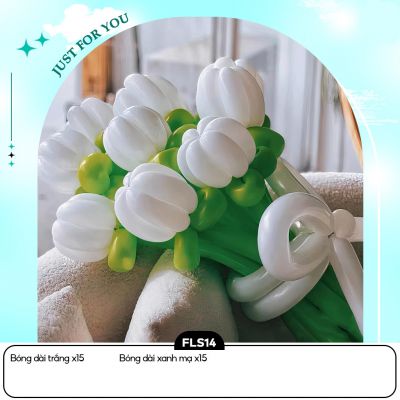 Set Bong Bóng Dài Tạo Hình Bó Hoa Tự Làm DIY - Hoa Bóng Bay Trang Trí Sự Kiện - Đạo Cụ Chụp Ảnh Tiệc Sinh Nhật DIY14