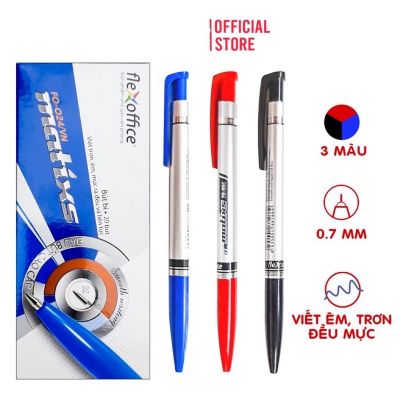 Bút bi thiên long ngòi 0,7mm màu xanh / đen / đỏ - bút bi thiên long cao cấp