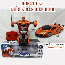 Đồ chơi xe hơi điều khiển từ xa biến hình robot có đèn nhạc E33D