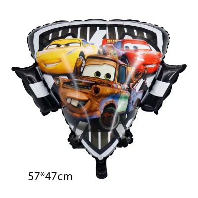 [HCM] Size đại Bóng kiếng trang trí sinh nhật thôi nôi chủ đề hoạt hình xe hơi, xe đua ô tô Lightning Mcqueen hình Huy h