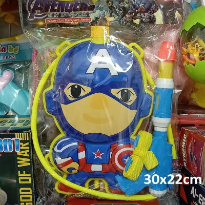 Balo súng nước đồ chơi hình Captain America