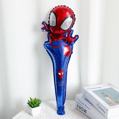 Bong bóng cầm tay hình siêu nhân anh hùng Spiderman trang trí sinh nhật chụp ảnh bé trai bé gái