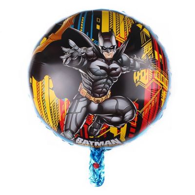 Bong bóng tròn hình siêu nhân anh hùng Batman trang trí sinh nhật chụp ảnh bé trai bé gái