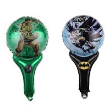 Bong bóng cầm tay hình siêu nhân anh hùng Batman, Hulk trang trí sinh nhật chụp ảnh bé trai bé gái