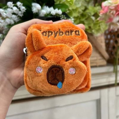 Đồ Chơi Thú Nhồi Bông Móc Khóa Balo Capybara Ví Tiền Chuột Lang Đáng Yêu Cho Bé