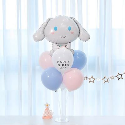  Set Bóng Kèm Trụ Giả Bóng Bay Chủ Đề Kuromi Để Bàn Trang Trí Sinh Nhật Thôi Nôi Cho Bé Trụ bóng Cinnamoroll