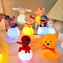 Đèn Led Trang Trí Cho Bánh Sinh Nhật Sanrio Hello Kitty Melody Kuromi Cinnamoroll Đèn Ngủ Phòng Ngủ Đầu Giường Trang Trí